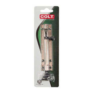 🔥แนะนำ!! COLT กลอนทองเหลืองกลม รุ่น 200 ขนาด 4 นิ้ว สีทองแดงรมดำ Door Locks &amp; Handles