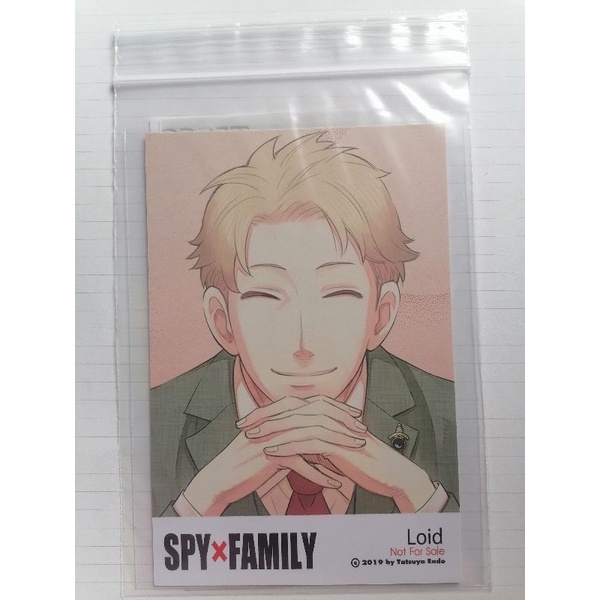Spy x Family  โปสการ์ด​ เล่ม1 (เฉพาะ​โปสการ์ด)​ แถม​ฟรี​ ที่ขั้น​หนังสือ​ slave​