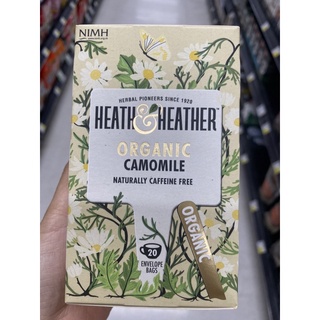 ออแกนิค คาโมมายล์ ที ( ชาจากพืช ) ตรา ฮีธแอนด์เฮเธอร์ 20 G. Organic Camomile Tea ( Heath &amp; Heather Brand )