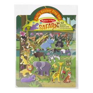 Melissa &amp; Doug - Puffy Reusable Sticker Set – Safari