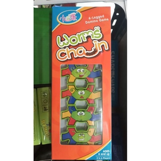 เกมส์โดมิโน่หนอน 6ขา worms chain 6 legged Domino game เล่นได้ 2-6 คน