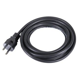 หัวปลั๊ก 2 ขา กลม+สาย VCT 2x1 SQMM 5M SOK  TWO-ROUND PIN PLUG WITH VCT CABLE SOKAWA 2x1SQMM 5M