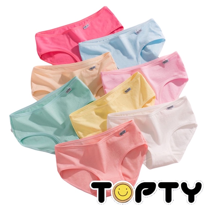 TOPTY กางเกงในผ้าคอตตอน นิ่มมากใส่สบาย คุณภาพดีเยี่ยม #คัตตอน