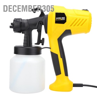 December305 High Pressure Electric Paint Sprayer Adjustable Spray Tool Yellow EU Plug 230-240V