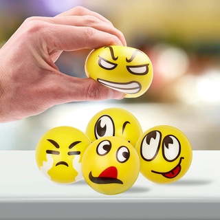 ของเล่นบีบลูกบอล Emoji Pu สําหรับเล่นคลายเครียด