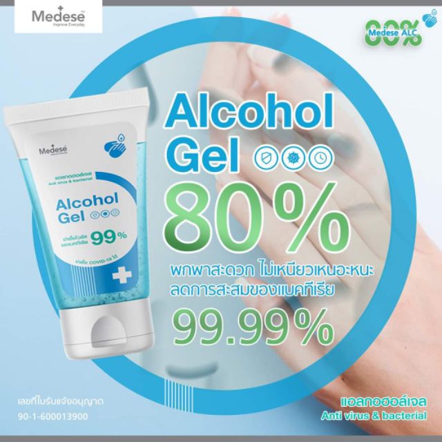 Medese Alcohal gel หมอใบเตย