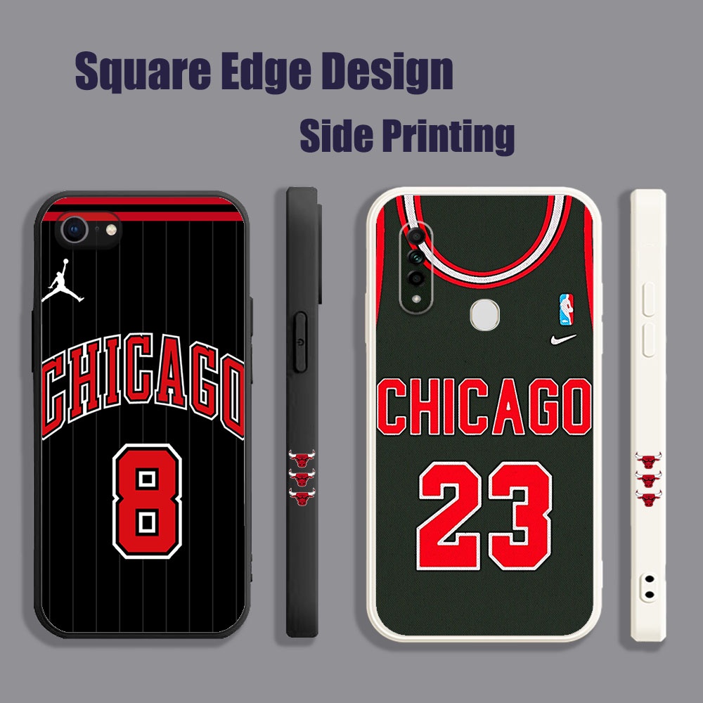 Nba Chicago Bulls โลโก้ Jersey PWB01 สําหรับ OPPO A12 A3S A5S A5 A7 A15 A15S A16 A16S A12E เคสโทรศัพ