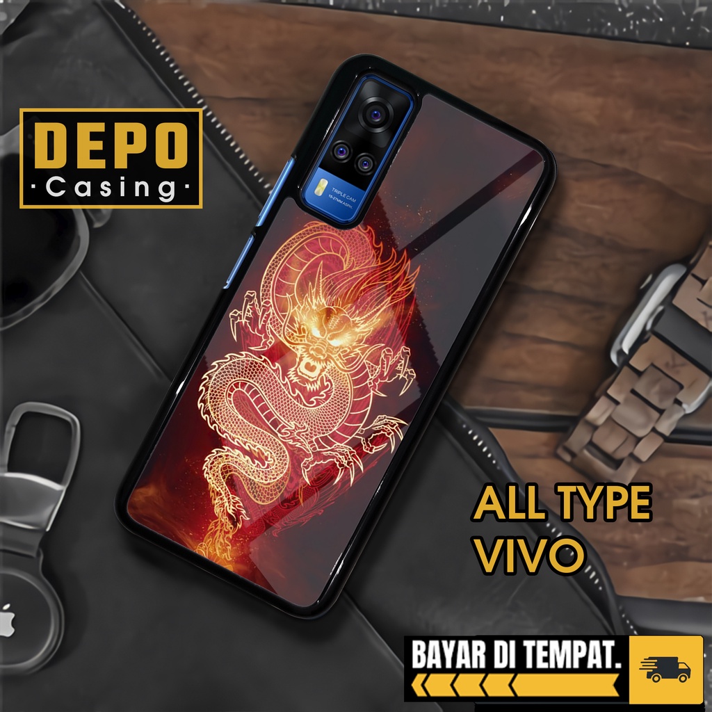HP Vivo Y51 Y51A Y53S Case Vivo Y51 Y51A Y53S Case Glossy Case [DRGN] Depo Premium Casing Custom Cas