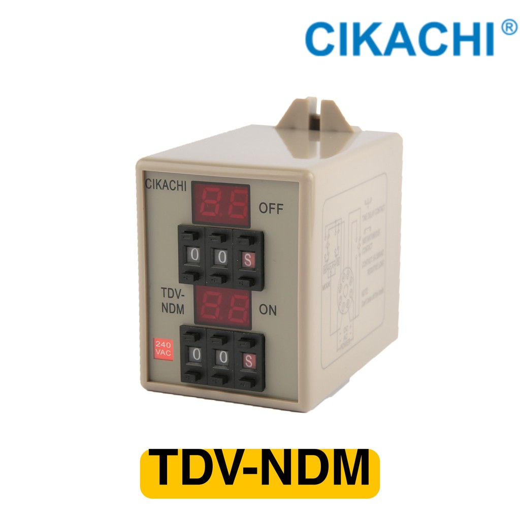 CIKACHI TDV-NDM Twin Timer  ทวินไทม์เมอร์ดิจิตอล