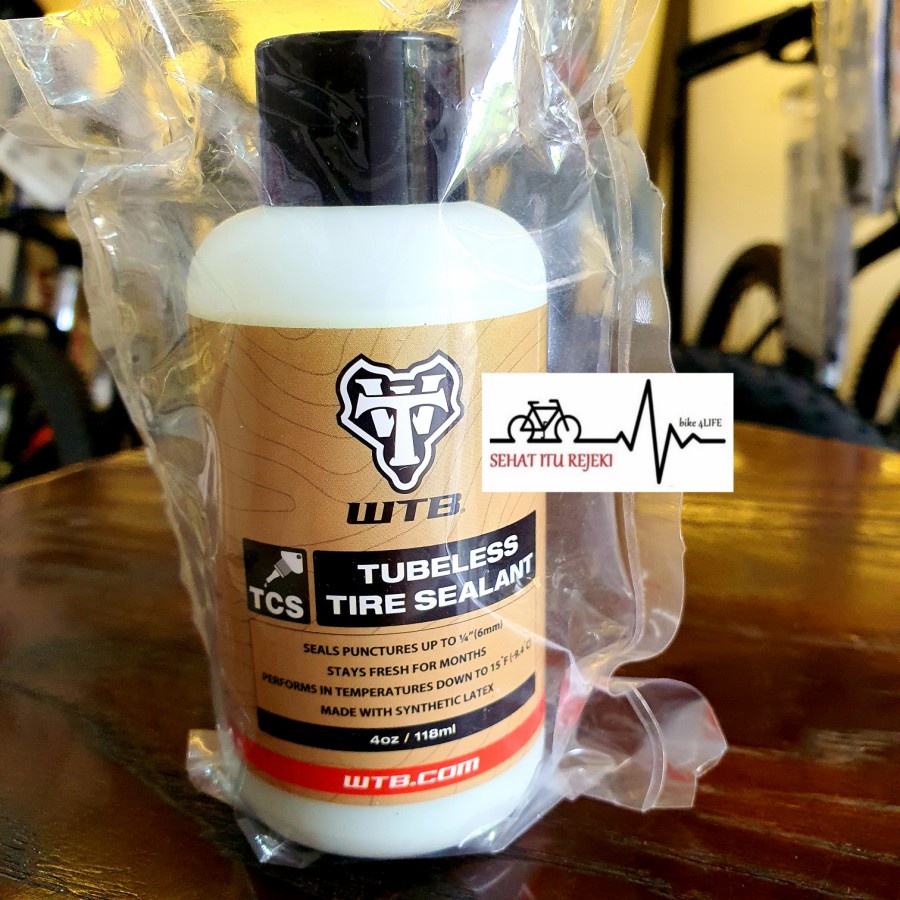 TUBELESS ANTI-LEAK LIQUID FOR BICYCLE TIRES TCS TUBELESS SEALANT WTB
