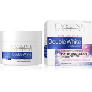 Eveline Cosmetics Skin Care Expert Double White Mattfying Day&amp;Night SPF 20