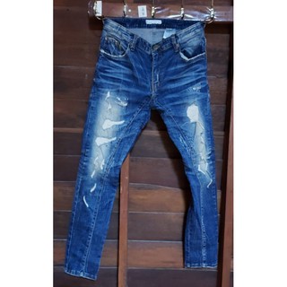 (TR20)Black Banana Jeans ทรงหล่อแต่งขาดเดิมๆ