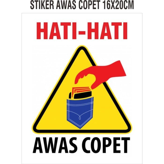 สติ๊กเกอร์ไวนิล BEWARE ของ COPETS