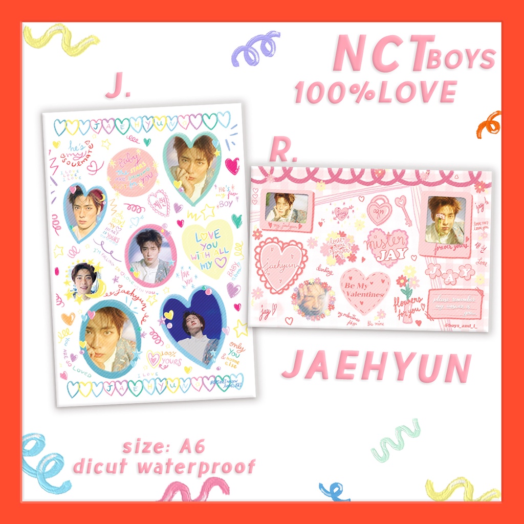 สติ๊กเกอร์ ไดคัท กันน้ำ อซท JAEHYUN DOYOUNG TAEYONG MARK TEN fanmade ...