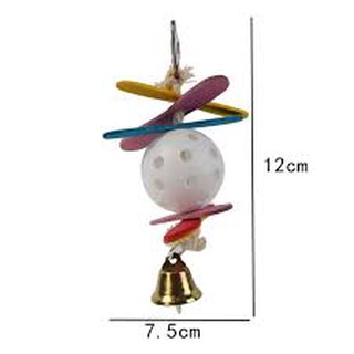 Picture Color Toy Bird Toy Plastic Ball Color Wood Chip Pull String