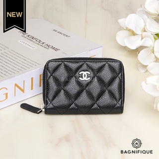 CHANEL ZIPPY COIN WALLET BLACK CAVIAR SHW