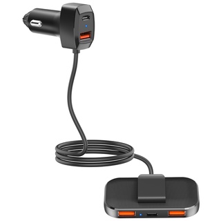 SC02M ชาร์ทรถ/fast charge 5พอร์ต (3+2) Multi-port USB PORT CAR CHARGER 5 PORT