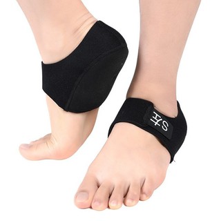 ผ้ารองส้นเท้าเสริมเจล เจลรองส้นเท้า ลดการกระแทก ผ้าพยุงส้นเท้า Ankle support Heel Gel  1 คู่