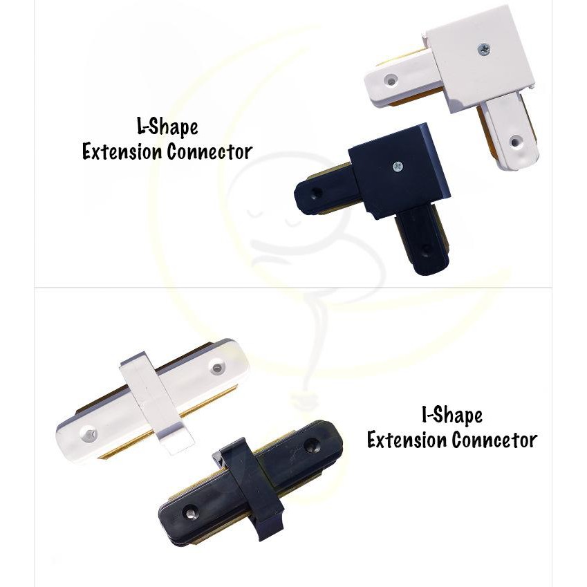 รางไฟแทรคไลท์ 1 เมตร Track Light Rail 1m & ตัวต่อแทรคไลท์ Track Light Connector