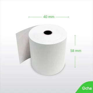 กระดาษความร้อน 58 x 40 มม. สำหรับเครื่อง Ocha POS รุ่น Mini และ เครื่องรับออเดอร์ EDC