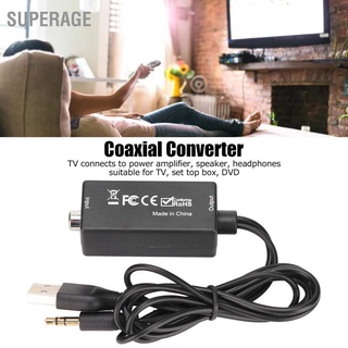 Superage D15 Digital to Analog Converter Plug and Play PVC Wire Body DAC for TV Set Top Box DVD