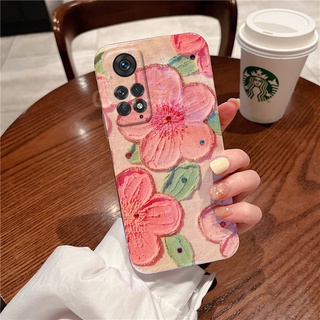 New เคสโทรศัพท์ Xiaomi Redmi Note 11 Pro 11s Note11 4G Global Version Redmi 10C Fashion Full Drop Protection Soft Case Oil Painting Flower TPU Silicone Blu-ray Cover Camera Lens เคส Xiaomi 11T Pro 5G 11 Lite 5G NE Xiaomi 12 Pro