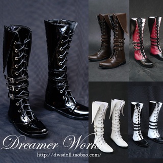【รองเท้า 1/3】รองเท้าบูททหาร SD BJD msd sd17 1/4 1/3 สีดํา