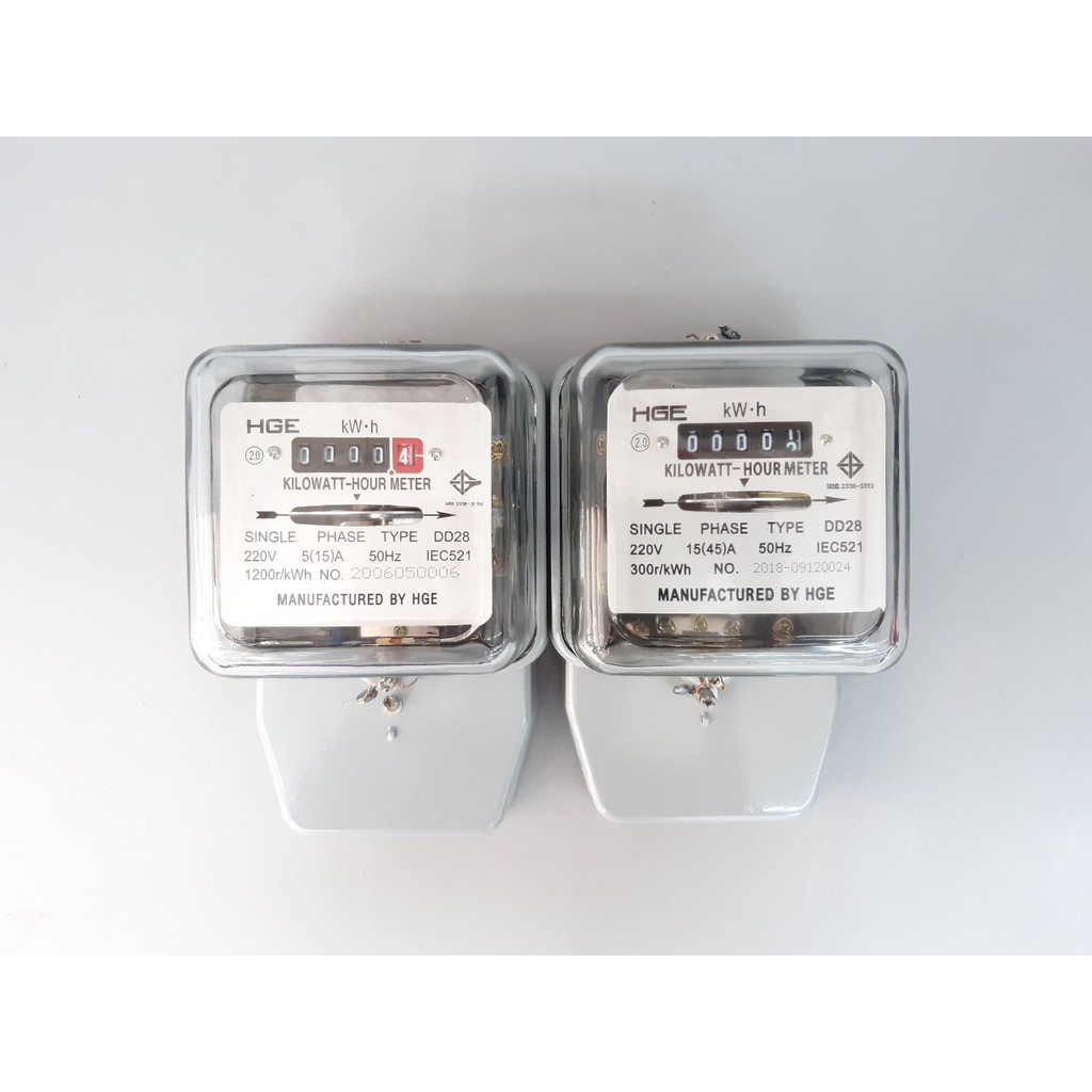 YOJI ONLINE มิเตอร์ มิเตอร์ไฟฟ้า มิเตอร์ไฟบ้าน มิเตอร์ไฟฟ้าดิจิตอล HGE รุ่น 2P 5(15A) และ 15A(45A) ม