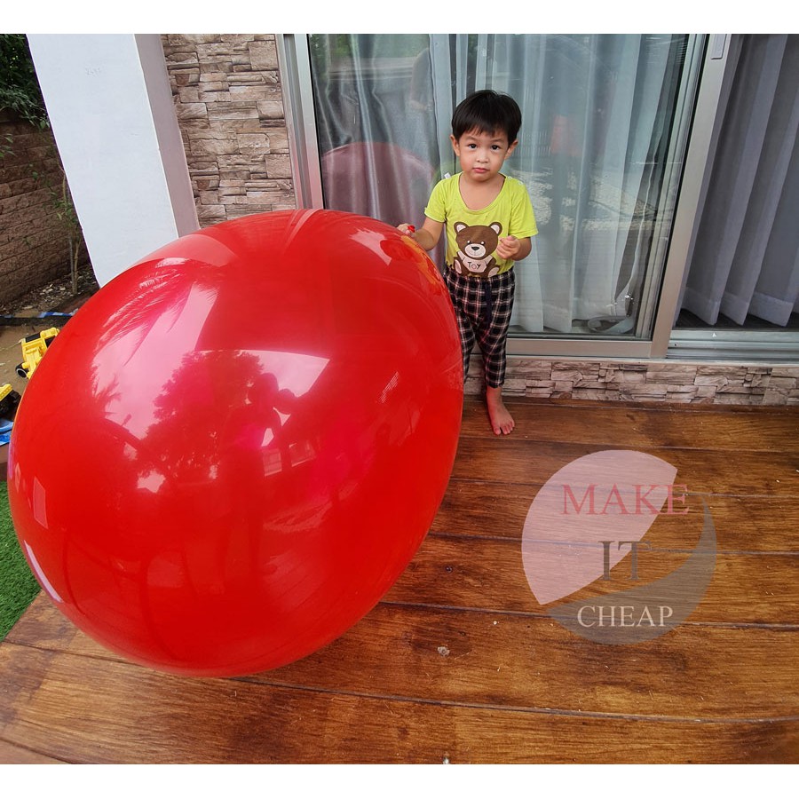 ลูกโป่งยักษ์ 36 นิ้ว Big Balloon หนา 25 กรัม เล่นสนุก จับโบ้ได้ ใช้ในงานปาร์ตี้และกิจกรรมกลางแจ้ง วาเลนไทน์