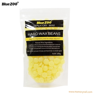 กลิ่นน้ำผึ้ง เม็ดแว๊กซ์กำจัดขน Blue Zoo 100g. ของแท้ 100% ฟรีไม้พาย Hard wax Bean บราซิลเลียนแว๊กซ์ ทำเองง่ายๆที่บ้าน...