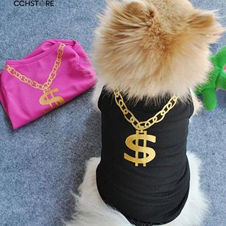 พิมพ์ Pet Puppy Small Dog Cat เสื้อผ้าสำหรับสุภาพสตรีเสื้อกั๊กเสื้อผ้าเสื้อยืด