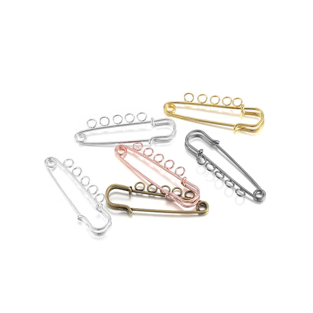 10ชิ้น/แพ็ค50 80 90มิลลิเมตรเข็มกลัดคลิปฐาน หมุด ปลอดภัยล็อคสําหรับเครื่องประดับ ทําเอง ทําอุปกรณ์