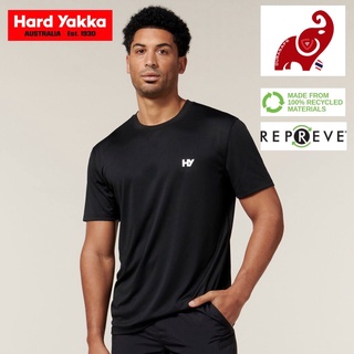 เสื้อยืด Hard Yakka 3056 ZERO TEE สีดำ ( Black)