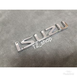 โลโก้ isuzu สีโคีเมี่ยม  สำหรับติดท้ายรถ