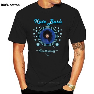 เสื้อยืดแขนสั้น คอกลม ผ้าฝ้าย พิมพ์ลาย Kate Bush สําหรับผู้ชาย