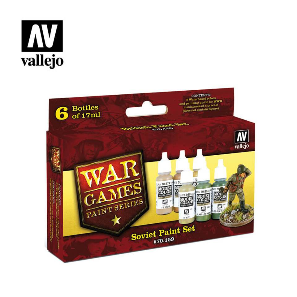 VALLEJO WWII WARGAMES SET SOVIET 17ML