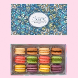 ✻ขนม Macaron ฝรั่งเศส 6/24 ของขวัญวันเกิดสำหรับสาวเค้กขนาดเล็ก Western Pastry Heart Snack Gift Box