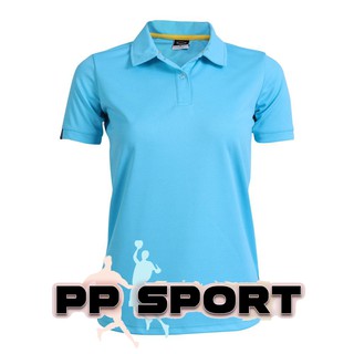 เสื้อโปโลผู้หญิงคอปกแขนสั้นสีฟ้า grand sport ผ้า โพลีเอสเตอร์ 012772 S-2XL(3L)