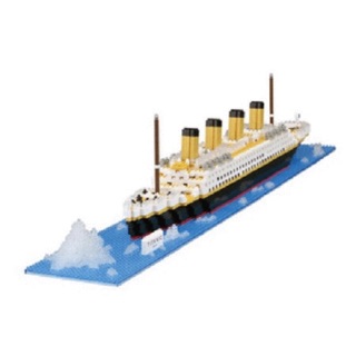 แท้ 100% จากญี่ปุ่น ตัวต่อ Nano Block นาโน บล็อค เรือ ไททานิค NB-021 Titanic