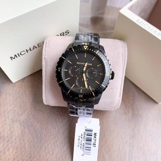 MK7157 Michael Kors Cunningham Multifunction Black Stainless Steel Watch