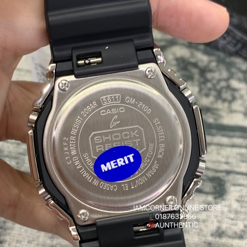 Casi/*o G/SHOCK GM-2100-1A Steel Series นาฬิกาสปอร์ตโลหะสีเงิน Man นาฬิกา Unisex กีฬานาฬิกา m548