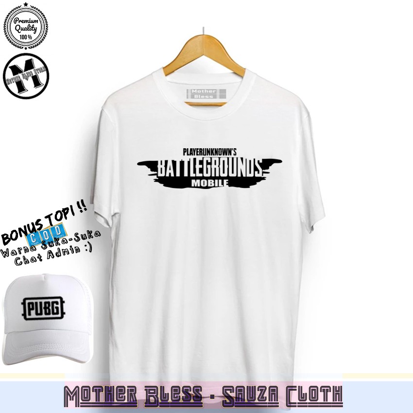 หมวกฟรี!! เสื้อยืดเกมมิ่ง PUBG MOBILE Splash Black - พรีเมี่ยม