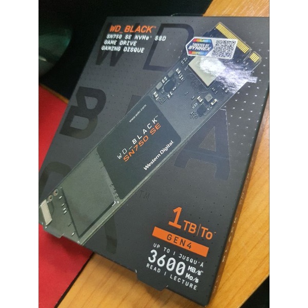 ของใหม่ ยังไม่แกะกล่อง ถูกที่สุด...WD BLACK SN750 SE 1TB SSD M.2 NVMe GEN3/GEN4 (WDS100T1B0E) (5Y)