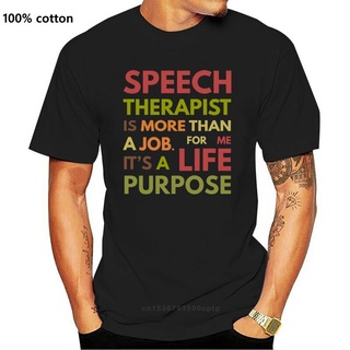 ขายดี เสื้อยืดลําลอง แขนสั้น พิมพ์ลาย Speech Therapist SLP Speech Therapy Euro S-3 สไตล์คลาสสิก สําหรับผู้ชาย Kawaii DOi