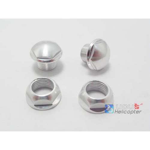 CNC Metal canopy nut & Grommets for T-Rex 450 และ 500, helicopter, ตัวล็อคคานูปี้  ,