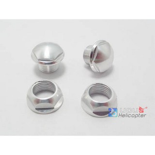 CNC Metal canopy nut &amp; Grommets for T-Rex 450 และ 500, helicopter, ตัวล็อคคานูปี้  ,