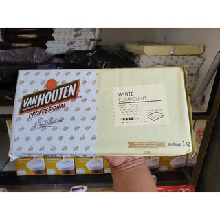 Van Houten White Compound Chocolate Block 1kg (ไวท์)