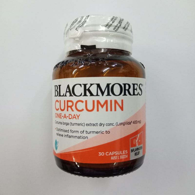 Blackmores Curcumin One-a-Day Inflammation Vitamin 30 Capsules แบล็คมอร์ เคอร์คูมิน 30 เม็ด