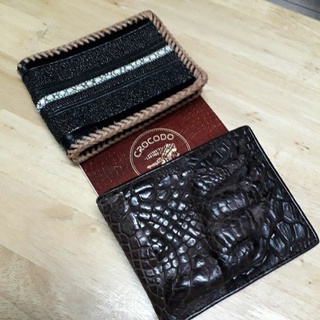 stingray wallet+crocodilewallet pack 2 pcs กระเป๋าหนังจระเข้แท้