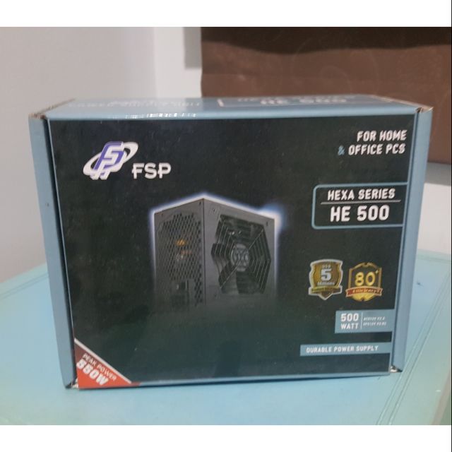 PSU ยี่ห้อ FSP Hexa series he 500 watt (มือสอง)